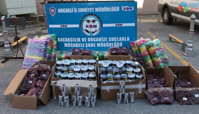Kocaeli’de 154 kilo kaçak nargile tütünü yakalandı