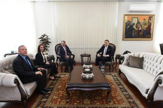 Rektör Prof. Dr. Mazhar Bağlı, Milli Eğitim Bakanı Ziya Selçuk’u ziyaret etti