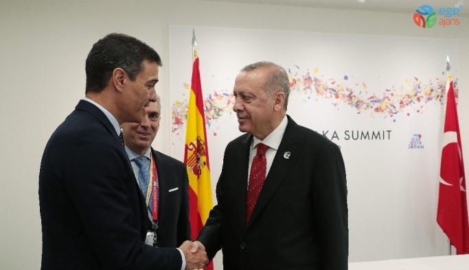 Cumhurbaşkanı Erdoğan, İspanya Başbakanı Sanchez ile bir araya geldi