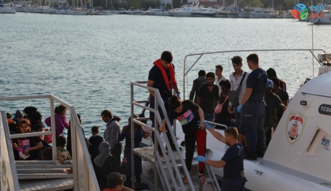 Kuşadası’nda 37 kaçak göçmen yakalandı