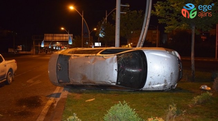 Malatya’da Ehliyetsiz sürücü kaza yaptı: 1 yaralı