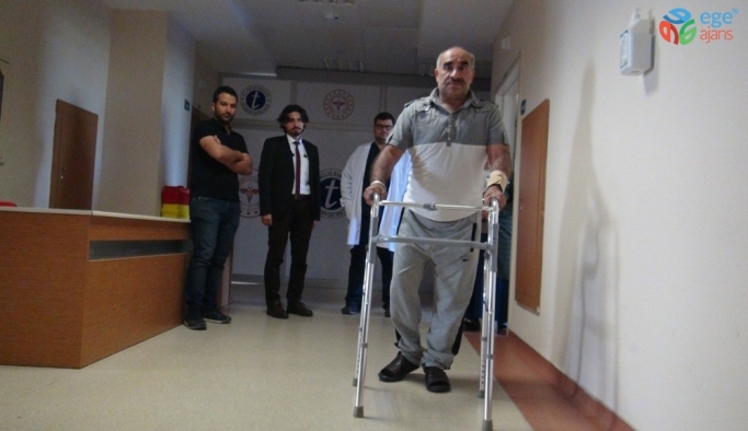 Yatalak hasta, başarılı ameliyat sonrası yürümeye başladı