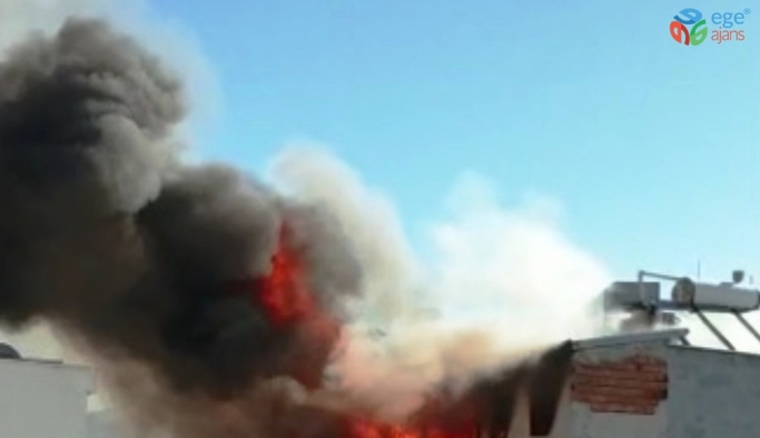 Aydın’da öğrencilerin kaldığı binadaki yangın korku dolu anlar yaşattı