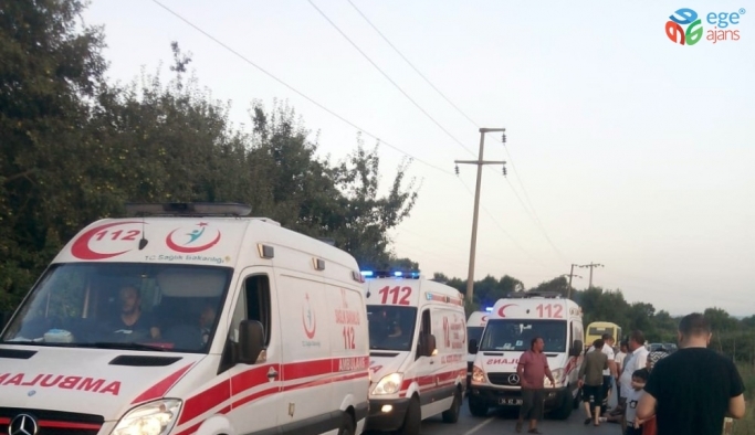 Çatalca’da minibüs devrildi: 20 yaralı