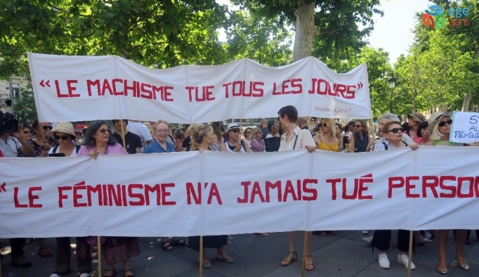 Kadına şiddet Paris’te protesto edildi