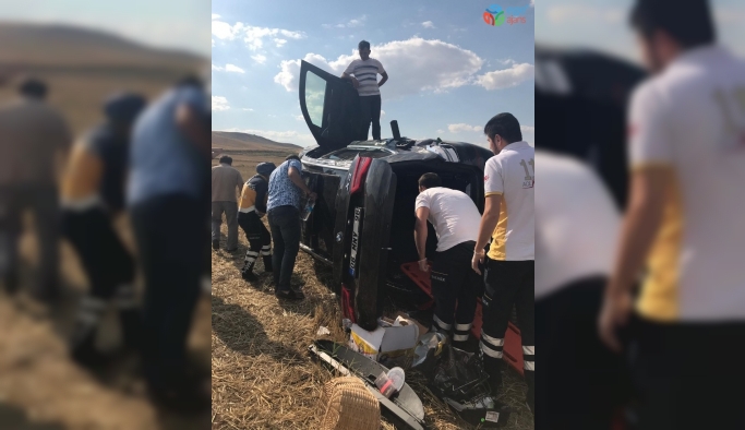 Kırıkkale’de otomobil takla attı: 2 yaralı
