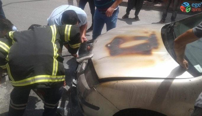 Tarsus’ta araç yangını
