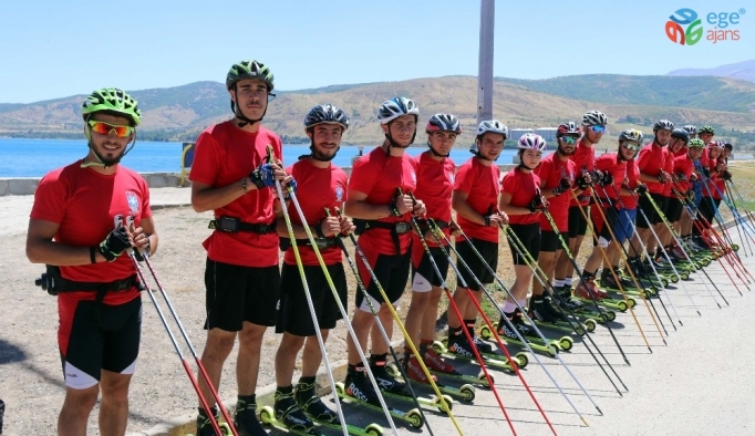 Tekerlekli Kayak Milli Takımı Bitlis’te kampa girdi