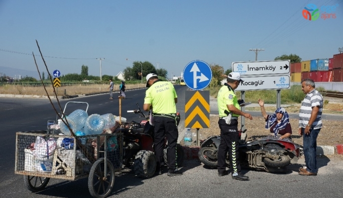 Aydın’da motosikletler çarpıştı; 2 yaralı