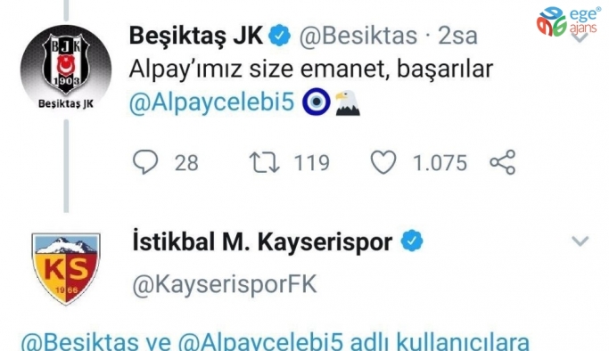 Kayserispor’dan Beşiktaş’a:
