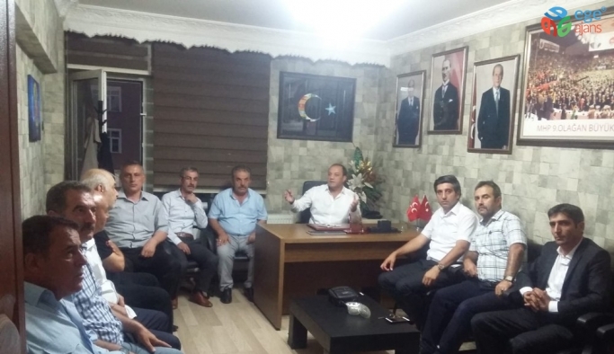 MHP İl Başkanı Karataş, sendika temsilcileri ile bir araya geldi