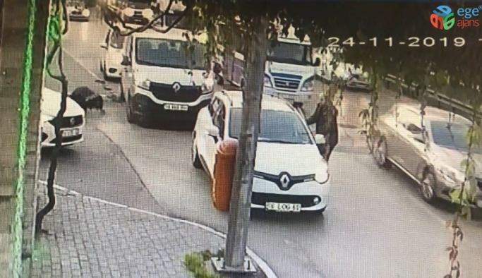 Bursa’da dehşet anları kamerada...Metrelerce sürükledi, diğer sürücüler uyarınca fark etti