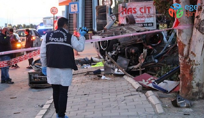 İzmir Menemen'de feci kaza