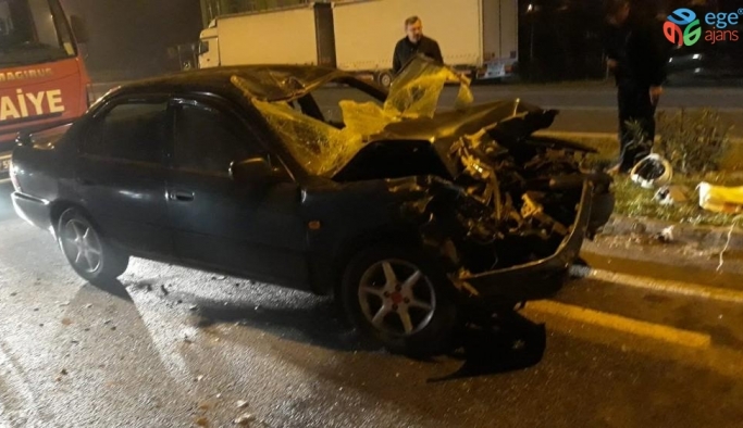 Samsun’da otomobil ile traktör çarpıştı: 5 yaralı