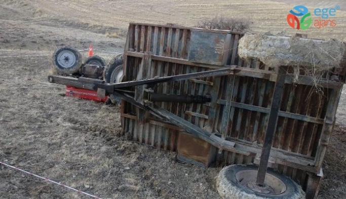 Elazığ’da traktör devrildi: 1 ölü