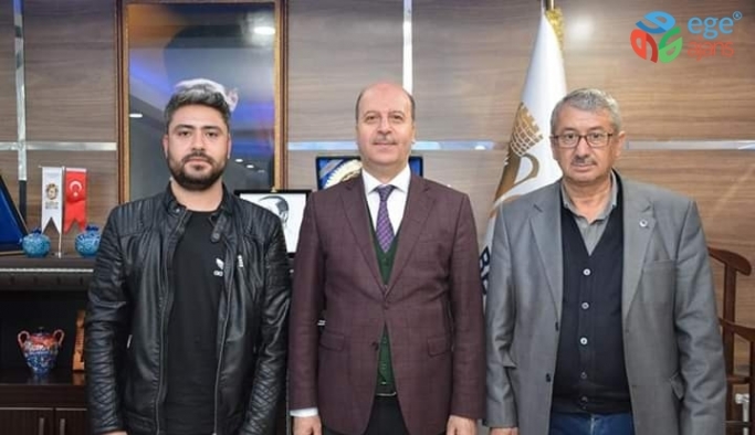 Şehidin babası ve silah arkadaşından Başkan Bozkurt’a ziyaret