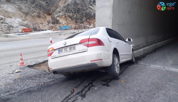 Erkenek Tüneli girişinde kaza: 3 yaralı