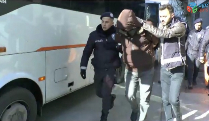 İzmir’deki suç örgütü operasyonunda 59 kişi adliyeye sevk edildi