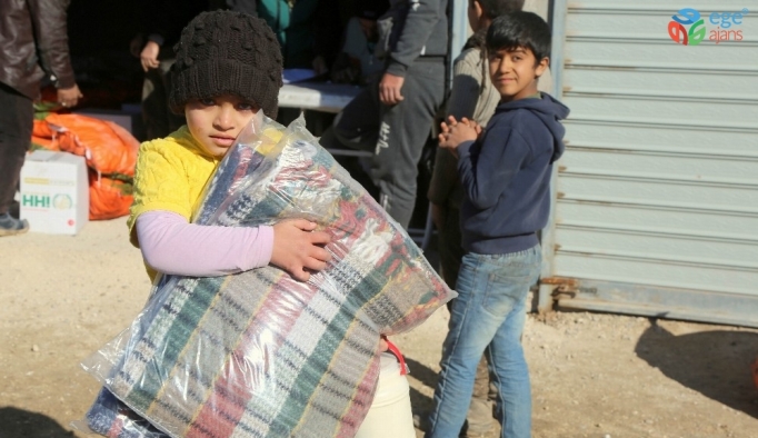 Suriyelilere kış yardımı