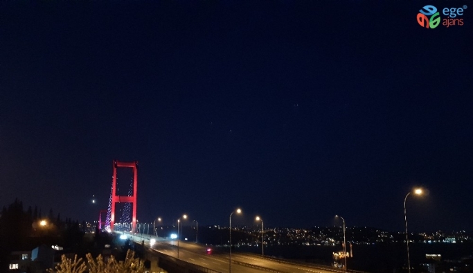 Boş kalan 15 Temmuz Şehitler Köprüsü havadan görüntülendi