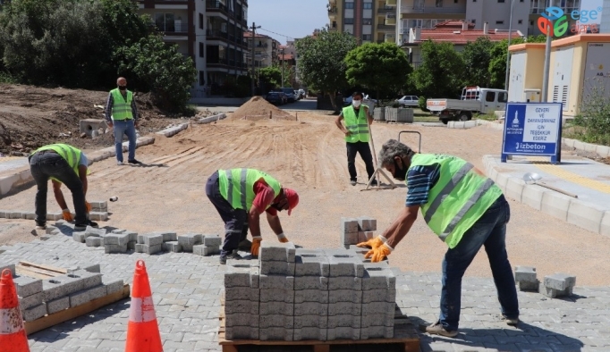 İzmir’de üç ayda 40 futbol sahası büyüklüğünde alan parke kaplandı