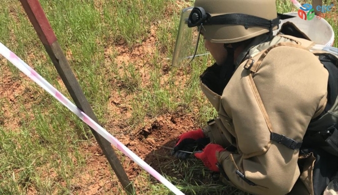 Kilis’te mayın aramasında 21 adet M-14 antipersonel mayını tespit edildi