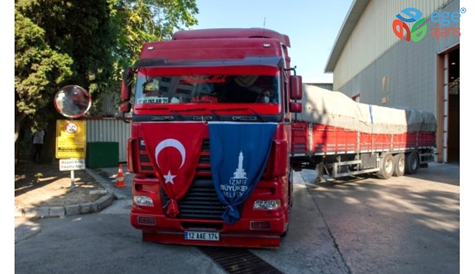 İzmir Büyükşehir Belediyesi'nden Giresun'a yardım