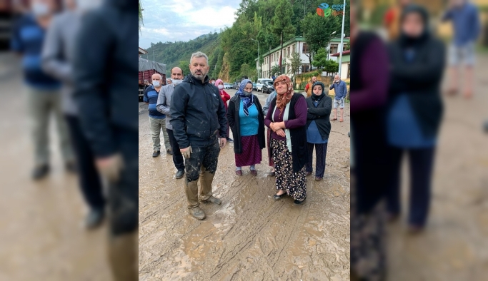 Milletvekili Hasan Turan’da afet bölgesine giderken mahsur kaldı