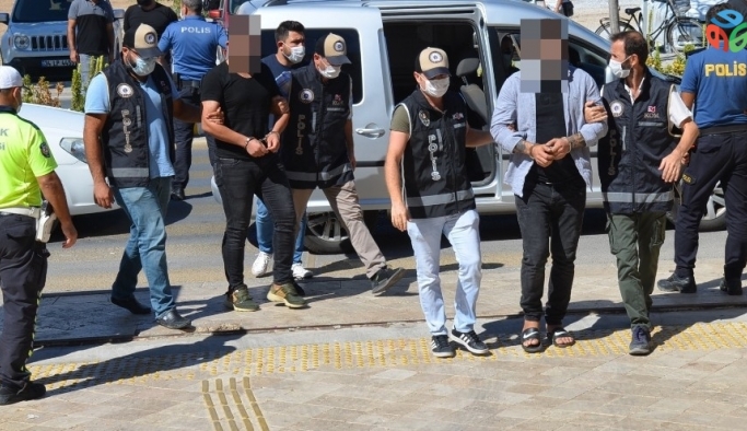 Didim’deki operasyonda adliyeye sevk edilen 2 şüpheli tutuklandı