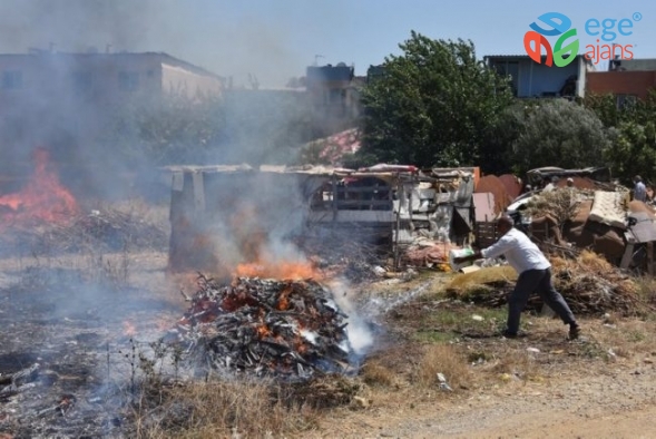 Gaziemir'de Yangın