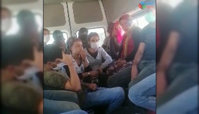 Konya’da minibüse binen 31 kişi jandarmaya yakalandı