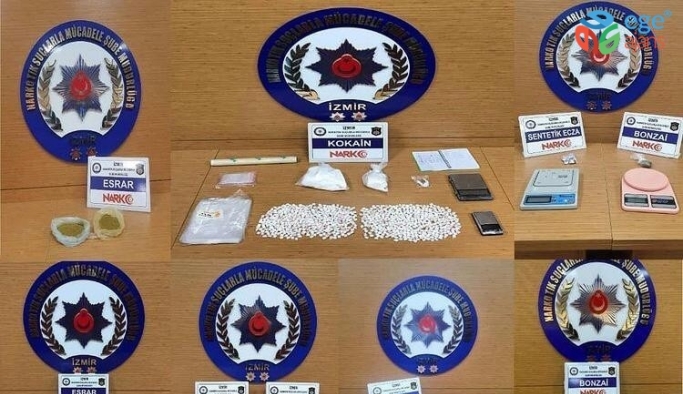 İzmir’deki uyuşturucu operasyonlarına 15 tutuklama