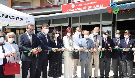 Karşıyaka’da “Cihat Kora Kütüphanesi” açıldı