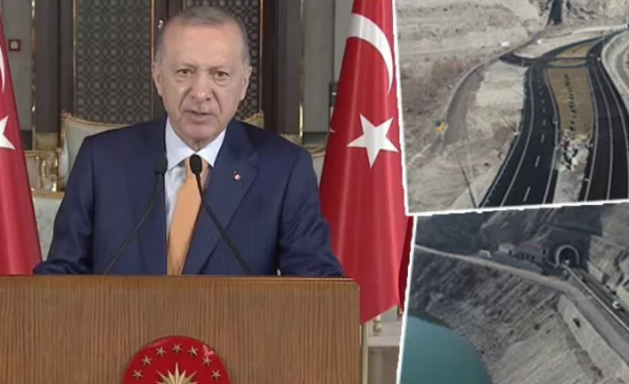 Erdoğan'dan tünel açılışında 'ekonomi' mesajı