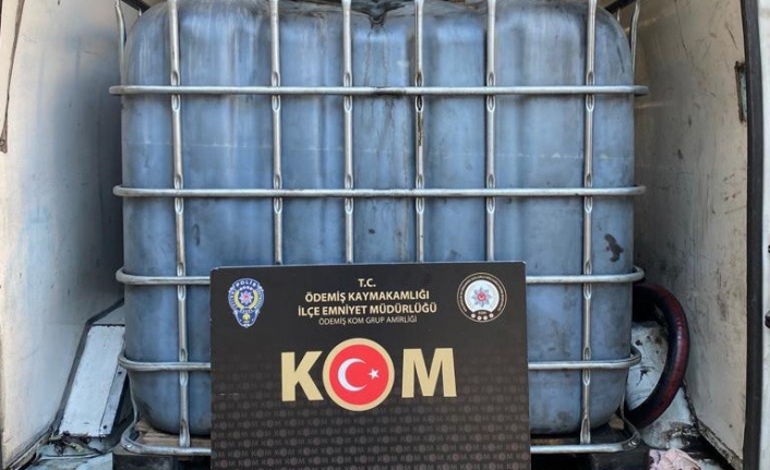 İzmir'de yanık yağ operasyonu: 700 litre ele geçirildi
