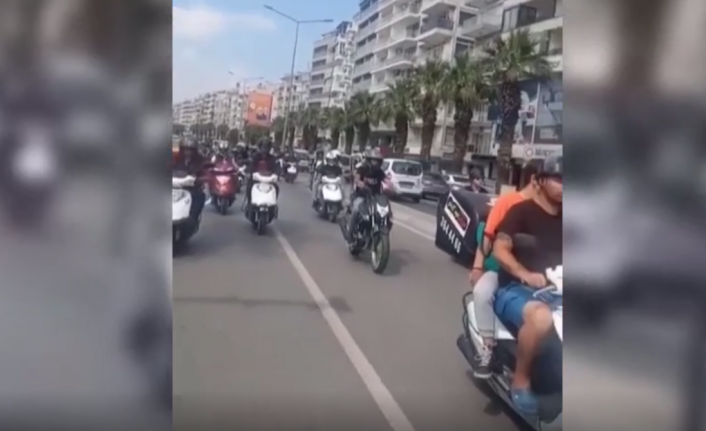 İzmir'de motokuryeler akaryakıt zamlarını protesto etti