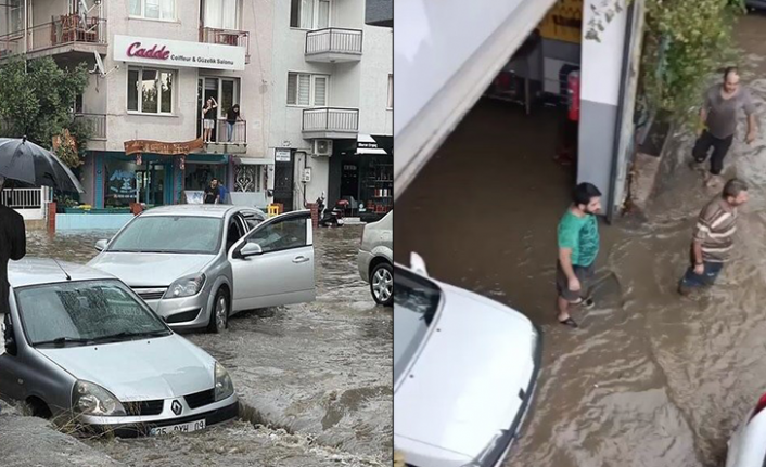 İzmir’i yeniden şiddetli yağış vurdu