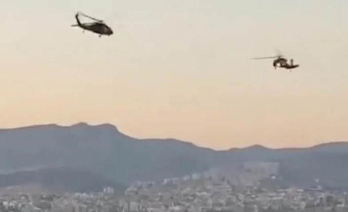 İzmir'de helikopterler zeybek oynadı