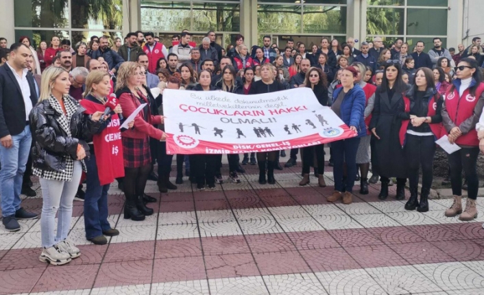 Çocuk istismarı İzmir'de protesto edildi