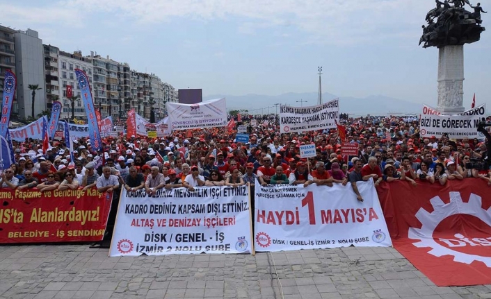 İzmir'de 1 Mayıs programının adresi Gündoğdu Meydanı