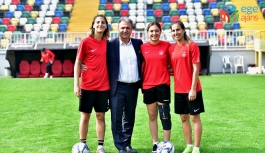 Sporda ilklerin kenti Bornova'da ilk kadın milli maç heyecanı