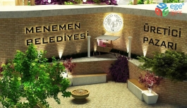Menemen Belediyesi Üretici Köylü Pazarı için kolları sıvadı
