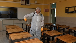 Çiğli'de Okullar Dezenfekte Edildi