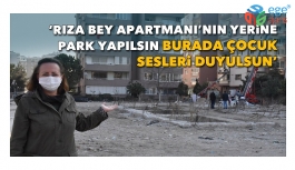 "RIZA BEY APARTMANININ  YERİNE ÇOCUK PARKI YAPILSIN"