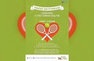 11. Forum Aydın Tenis Turnuvası başladı