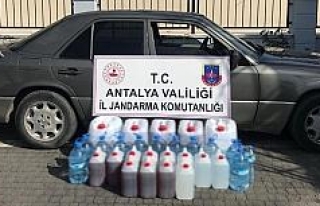 Antalya’da sahte içki operasyonu: 2 gözaltı