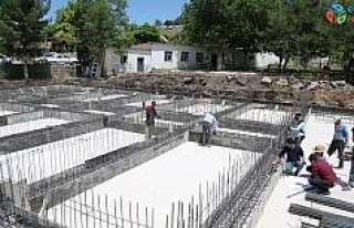 Eyüpnebi’de cami ve külliye inşaatı sürüyor