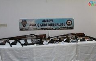 Amasya merkezli silah kaçakçılığı operasyonu:...