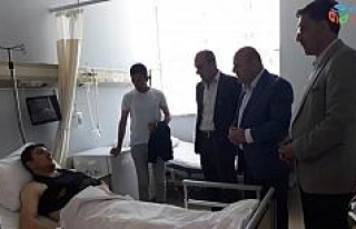 Başkan Er, yaralı askerleri ziyaret etti