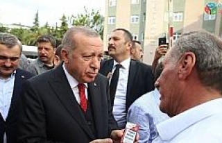 Cumhurbaşkanı Erdoğan, bir vatandaşın paketini...
